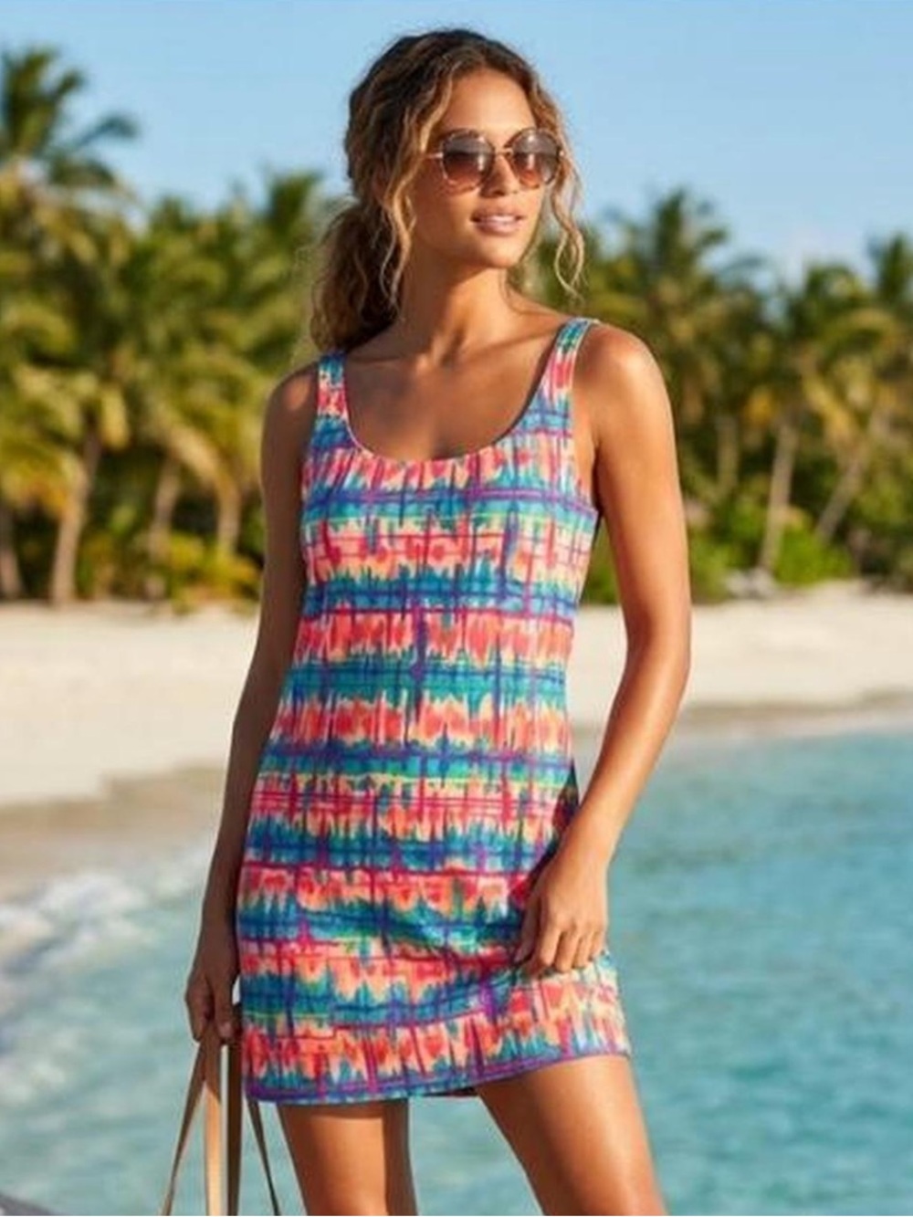 VINTAGE Jantzen Swim Cover Up - Retro - Size Large - With Pockets - 80s, 90s